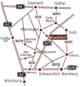 Anfahrtsskizze zu unserem Standort...